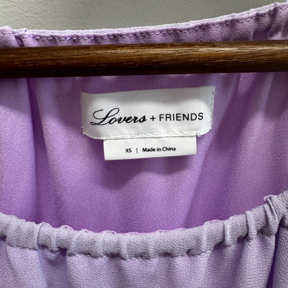 Lavender Ruffle Halter Dress - Picture 3 of 3